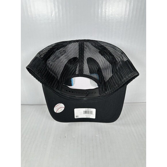 '47 Brand Miami Marlins Squad Trucker Adjustable Hat Snapback Black NEW - Picture 4 of 4